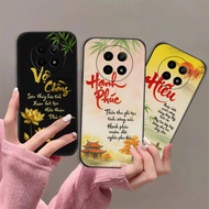Realme 12 / 12 pro case with calligraphy meaning peace of mind, fortune, parents