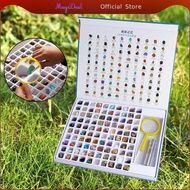 MagiDeal Gemstones Treasure Collection Kit for Kids Natural Mineral Specimen Rocks Science Geology G