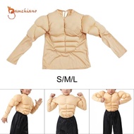 [Gamchiano] Kids Muscle Shirt Costumes for Boy Casual Realistic 3D Fancy Dress Body Builder