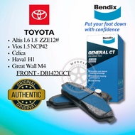 Toyota Vios NCP42, Altis 1.6 1.8 ZZE12 , Celica, Haval H1, Great Wall M4 Front Brake Pad Bendix CT D