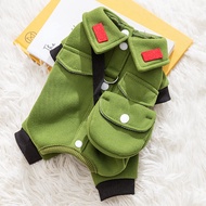 hipidog | Cat Clothes Four Legs Can Be Pulled Plushie Cat Dog Clothes Autumn Winter Pet Clothes For 