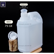 1 liter faceted jerry can made of HDPE with PLUG & SEAL LID / 1000 ml short jerry can / 1 liter jerr