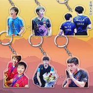 Table Tennis Team Wang Chuqin Sun Yingsha Liang Jing Kunlin Gao Yuan Acrylic Big Head Keychain
