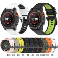 Suitable for Garmin fenix8 Silicone Strap Garmin Enduro3 Two-Color Strap fenix7x Pro Wristband