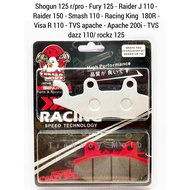 BRAKE PAD [sealed] FOR SHOGUN 125 R/PRO (F) | FURY 125 (F) | RAIDER J 110 (F) | RAIDER 150 (F)