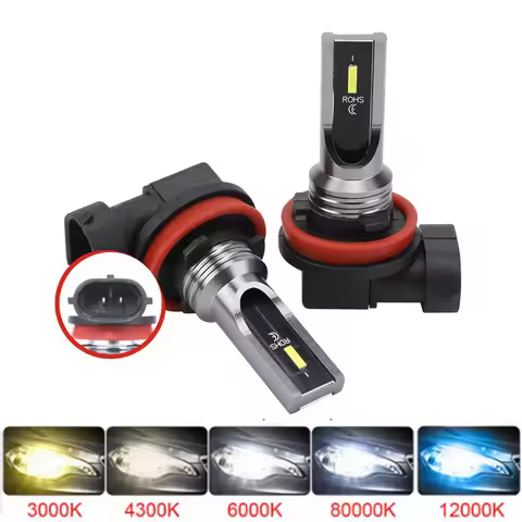 2PCS H11 H8 9006 HB4 LED DRL Fog Light For BMW E39 E81 E87 E90 E91 E92 E46 E60 F10 F30 E84 F48 E65 F
