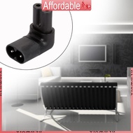 GLO IEC320 C7 to C8 Right Angle AC Adapter IEC 320 C7-C8 90 Degree AC Converter
