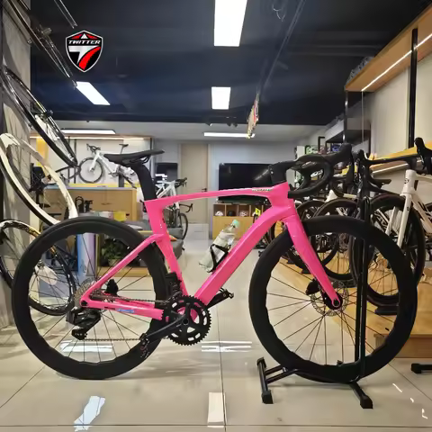 TWITTER-Carbon Fiber Road Bike Cyclone Kit, Paper Back Line,Oil Disc Brake,Holographic Color, SHIMAN