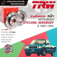 [TRW] 2 Disc Brake Pads Front Steel Grade GG20 DF 1416 Mitsubishi L200 Cyclone dia 258 mm GDB 729 UT