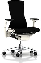 Herman Miller Embody Ergonomic Office Chair with White Frame/Aluminum Base | Adjustable Arms with Ha