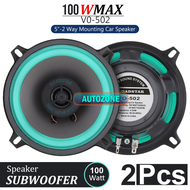 2 Pcs Speaker Subwoofer Extra Bass Mobil HiFi 5 Inch 100W Speaker Super Bass