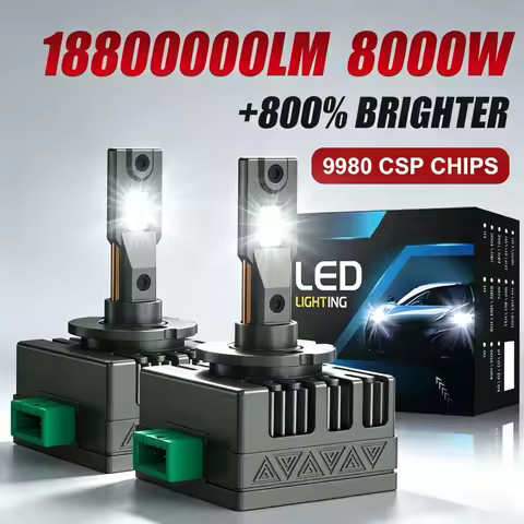 18800000LM 8000W D2S D4S LED Headlights Canbus D3S D1S 1:1 D SERIES Auto Lamp Plug&Play Turbo LED Bu
