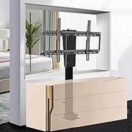 TV bracket Height Adjustable TV Stand and Wall Mount - Telescopic Electric TV Lift - Manual 360° Lef
