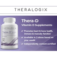Thera-D2000 (วิตามิน D 2000 IU) 180 by Theralogix Vitamin D3