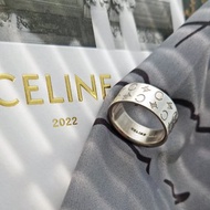 中古孤品 CELINE 純銀凱旋門 戒指指環指輪 頸鏈項鍊包包掛件掛飾