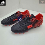 รองเท้าฟุตบอล รองเท้าสตั๊ด HARA รุ่น F24 สีดำแดง SIZE 39-46