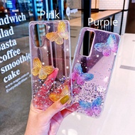 Huawei Case Nova 7 SE Glitter Clear Phone Cases Huawei Nova 3 3i Nova 4 5T Butterflies Soft Cover Hu