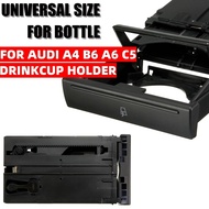 Car Fold Cup Holder For Audi A4 B6 A6 C5 1998-2004 Stretch Sliding Type Bracket Car Drank Holder 4B0