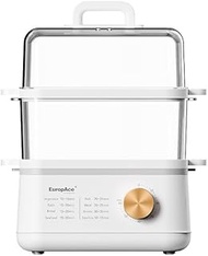 EuropAce 12L Food Steamer|EFS 3122B (Grey)|Stainless-Steel high-power heating &amp; Easy clean