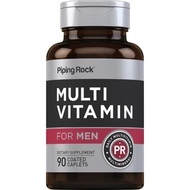 PipingRock Multi Vitamin for Men, 90 Coated Caplets ผลิตภัณฑ์คุณภาพจาก Piping Rock