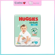 HUGGIES AIR SOFT DIAPERS M 52S