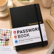 TREES Password Book With Colorful Alphabetical Tabs, 8.4" X 5.8" Hardcover Password Keeper & Interne