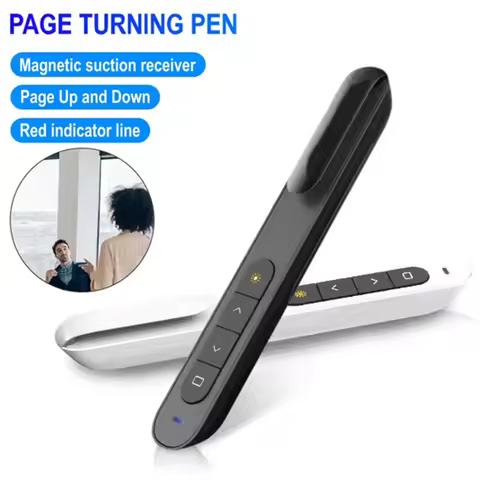 Wireless Flip-Pen Presentation Clicker Laser Pointer PowerPoint Remote Control Pen With Hyperlink Co