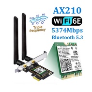 PCIe to M.2 Key A+E WiFi Bluetooth Expansion Card, PCI-E X1 Adapter for Desktop PC, Support AX210 AX