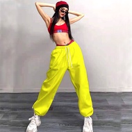 Hip-hop pants Women's trousers Solid casual sports pants Jazz hip-hop loose versatile pants