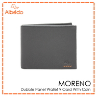 กระเป๋าสตางค์/กระเป๋าใส่เหรียญ/กระเป๋าใส่บัตร ALBEDO DOUBLE PANEL WALLET 9 CARD WITH COIN รุ่น MOREN