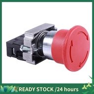 22mm NC Red Mushroom Emergency Stop Push Button Switch 600V 10A ZB2-BE102C XB2-BS542X1