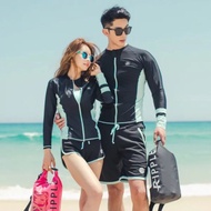 3pcs/2pcs Swimming Suit Women Men Rash Guard