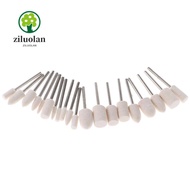 ZILUOLAN 80Pcs Felt Polishing, 1/8" Shank Wool Felt Buffing Wheel, Rotary Tool Drills Rotary Tool fo