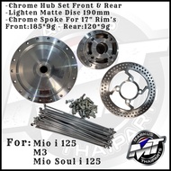 Hub , Disc , and Rios Set for Mio i 125 - M3 - Mio Soul i 125 17" Rim's