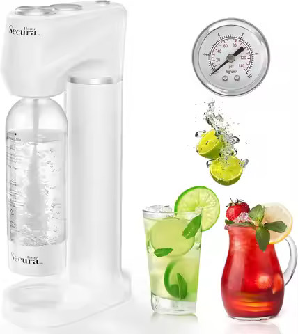 Soda Streaming Machine Soda Maker, Sparkling Water and Carbonated Water Machine, Compatible with 60l