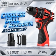 Cordless Drill Electric Drill Power Drill Screwdriver Rechargeable Hand Drill DIY 3/8 Chuck LED