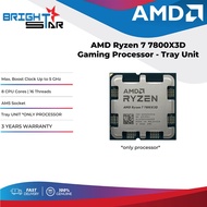 AMD Ryzen 7 7800X3D AM5 Processor - Tray Unit