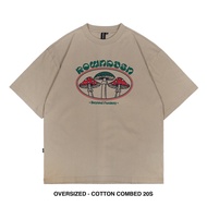 8.8 Rown Division Storage Oversize Tees - Rowndvsn Prosper Beige Oversize T-Shirt