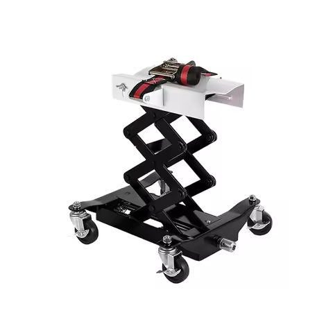 450 Lbs Low Profile Transmission Jack with Safety Straps Auto Repair 7-23" Lift with 2M Safety Strap