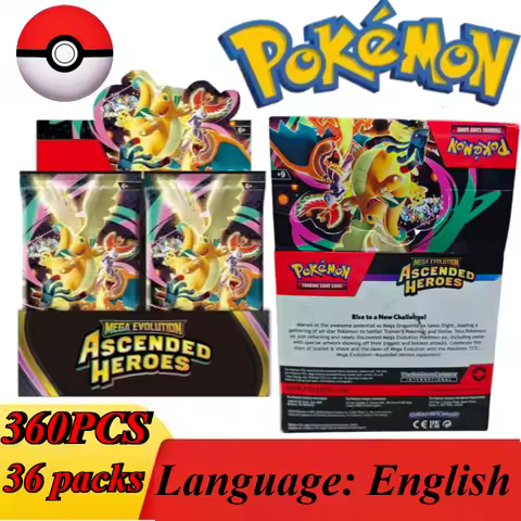Pokemon TCG Ascended Heroes Booster Box English Mega Evolution Dragonite Theme Rare Holographic Trad