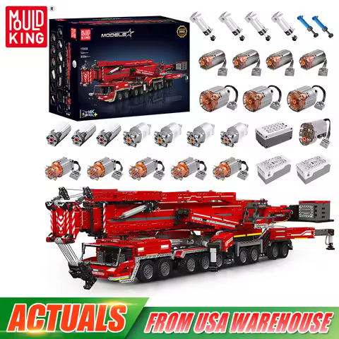 Mould King 17007 17008 Technical Car Toys Motorized LTM 11200 Crane Building Block Assembly Truck Br