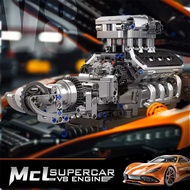 Mould King 10206 V8 Engine Motor Model Building Block Kid Adult Toy STEM DIY Car Engine Model Buildi