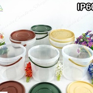 Selling Cheap Retail Wholesale Cookie Bin Round Shape Strong Material With Handle Size 3.7 Liters Co