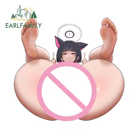 EARLFAMILY Metaljelly Kazusa Blue Archive Car StickersAhegao Boobs Hentai Ass Hole Sticker Panties C