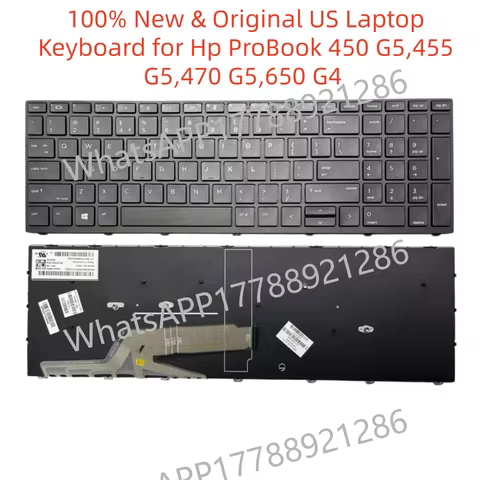 100% New & Original US Laptop Keyboard for Hp ProBook 450 G5,455 G5,470 G5,650 G4 l01027-001 L01028-