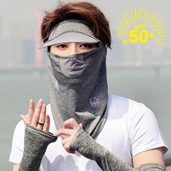 Summer Cool Motorcycle Balaclava Mask Bicycle Cycling Travel Caps Dustproof Half Face Cover Fishing Hiking Sun UV Protection Hat