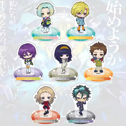Anime GNOSIA Setsu 10cm HD Acrylic Stand 4th of July Present Desktop Ornament Sci-Fi Anime Collectib
