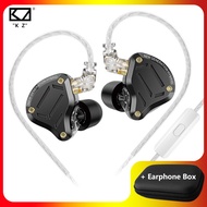 KZ ZS10 Pro 2 Earphone Add Faaeal PU Square Storage Box Noise Reduction Metal IEM Wired Earbuds 4 Mo