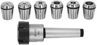 MT3 ER32 M12 Collet Chuck, 1 Piece MT3 ER32 M12 Collet Chuck Morse Taper Holder + 6 Pieces ER32 Coll