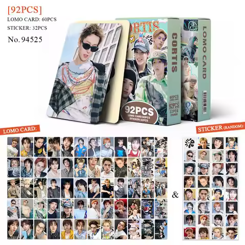 92Pcs/Set Kpop Idol CORTIS New Album Series Lomo Cards And Stickers Postcards Martin James Juhoon Se